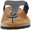 BIRKENSTOCK GIZEH BIRKO-FLOR SIZE MEN 6 WOMEN 8 BLACK (EU W39)