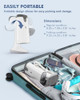 BEAUTURAL TRAVEL STEAMER FOR CLOTHES DUAL VOLTAGE FOLDABLE HANDHELD - WHITE