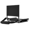 CASCADE MOUNTAIN TECH PORTABLE FOLDING STEEL STADIUM SEATS, REGULAR - 17" - GRAY