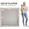 BABY PLAYPEN, BABY AND TODDLER PLAYPEN WITHOUT MAT 59 IN - GRAY BABY PLAYPEN, BABY AND TODDLER PLAYPEN WITHOUT MAT 59 IN - GRAY