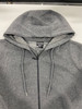 RUDOLPH MEN'S SLIM FIT FLEECE-LINED FULL ZIP HOODIE, CHARCOAL, LARGE New