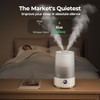 Homvana Humidifiers for Bedroom Home 3.6 L Cool Mist Top-Fill 34H Super Long