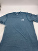 THE NORTH FACE MEN'S PRINTED WANDER SHORT SLEEVE - SIZE: M - BLUE HEATHER/ WHITE New