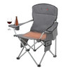 ARROWHEAD OUTDOOR Portable Heated Folding Camping Chair w/ 6-Can Cooler, 3 Heat