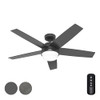 Hunter Fan 52" Ceiling Fan Lights Remote Control Matte Black CC52507