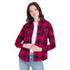 CANADA WEATHER GEAR WOMEN'S VINTAGE PLAID SHIRT - SIZE: M - RED/BLACK New