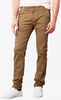 GALAXY BY HARVIC MEN'S SUPER STRETCH SLIM CHINO PANTS - DARK KHAKI - 34X32 New
