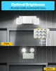 SUNCO LIGHTING EMERGENCY LIGHTS COMMERCIAL EMERGENCY LED FLOOD LIGHTS - WHITE
