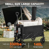 Navatiee WAGON CART HEAVY DUTY FOLDABLE COLLAPSIBLE ASSAULT BLACK New