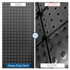 True & Tidy 128pc Pegboard Wall Organizer Set 4pcs 24"x16" Panels - Black