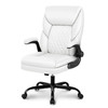 BESTERA OFFICE CHAIR EXECUTIVE LEATHER CHAIR HOME OFFICE DESK CHAIRS - WHITE
