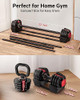 DR.GYMLEE 3-IN-1 UNIQUE DESIGN 1S ADJUSTABLE DUMBBELLS, BARBELL, KETTLEBELL