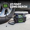 SLIME 40063 TIRE INFLATOR, PORTABLE CAR, SUV, 4X4 AIR COMPRESSOR, 99 PSI - GREEN