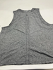 REW221TX06003 REEBOK THROWBACK TANK OPEN BACK - SIZE: WOMEN L - BLACK HEATHER New