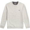 IZOD MEN'S ADVANTAGE FLEECE CREW NECK SWEATER - SIZE: MEN M - LIGHT GRAY HEATHER New