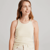 ALLBIRDS WOMEN'S RIBBED TANK B - SIZE: WOMEN M - NATURAL WHITE New