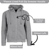BLUE ICE MEN’S FLEECE-LINED FULL-ZIP HOODIE - SIZE: MEN M - CHARCOAL New