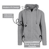 BLUE ICE MEN’S FLEECE-LINED FULL-ZIP HOODIE - SIZE: MEN M - CHARCOAL New