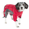 HELIOS BLIZZARD FULL-BODIED ADJUSTABLE 3M REFLECTIVE DOG JACKET - LARGE - RED New