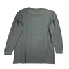 BLUE ICE MEN'S WAFFLE KNIT THERMAL CREW NECK SHIRT - SIZE: MEN L - CHARCOAL New