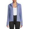 EDDIE BAUER AVIA WOMEN'S ACTIVE FULL ZIP LONG SLEEVE JACKET - BLUE PERI - MEDIUM New