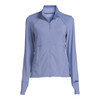 EDDIE BAUER AVIA WOMEN'S ACTIVE FULL ZIP LONG SLEEVE JACKET - BLUE PERI - MEDIUM New