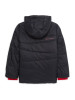 SPYDER BOY'S NEXUS LOGO HOODED PUFFER JACKET - SIZE: YOUTH L - BLACK/RED New