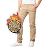 GALAXY BY HARVIC MEN’S HEAVYWEIGHT FLEECE-LINED STRETCH PANTS KHAKI SIZE: 40/31 New