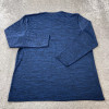 GALAXY BY HARVIC PULLOVER HEATHER KNIT SHIRT MEN'S - SIZE: MEN S - ROYAL BLUE New