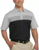 PEBBLE BEACH MEN'S DRY-LUXE PERFORMANCE GOLF POLO - SIZE: MEN S - BLACK New
