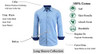 GALAXY BY HARVIC MEN'S LONG SLEEVE SLIM-FIT SOLID DRESS SHIRTS 2XL - LIGHT BLUE New