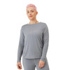 ALLBIRDS WOMEN'S NATURAL FLOW STUDIO LONG SLEEVE, SIZE S, MEDIUM GRAY