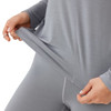 ALLBIRDS WOMEN'S NATURAL FLOW STUDIO LONG SLEEVE, SIZE S, MEDIUM GRAY