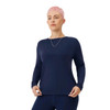 ALLBIRDS WOMEN'S NATURAL FLOW STUDIO LONG SLEEVE, SIZE L, TRUE NAVY