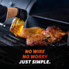 PANECEIA MEAT THERMOMETER DIGITAL WIRELESS LONG RANGE, APP, CHEF GRAY