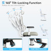 SYTAS ERGONOMIC OFFICE CHAIR, HIGH BACK COMPUTER DESK LUMBAR - LIGHT GREY