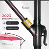 FRUITEAM 10FT PATIO UMBRELLA FADE-RESISTANT OFFSET HANGING UMBRELLAS - PINK