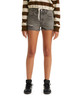 563270325 LEVI'S WOMEN'S 501 ORIGINAL SHORTS WOMEN 33 BLACK DESTRUCTED New
