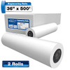 ALLIANCE WIDE FORMAT PAPER BOND ENGINEERING ROLLS 2 ROLLS 36 IN X 500 FT - WHITE