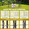 CAKOSSY HEAVY DUTY METAL PET DOG PLAYPEN [32" HEIGHT] RUSTPROOF - METAL BLACK
