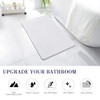 KOOTETA Stone Bath Mat, Shower Mat, Super Absorbent, Easy to Clean - White