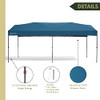 ARROWHEAD OUTDOOR 10’x20’ Pop-Up Canopy Easy: KGS0391U - Blue