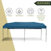 ARROWHEAD OUTDOOR 10’x20’ Pop-Up Canopy Easy: KGS0391U - Blue