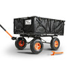 SuperHandy Heavy-Duty Garden Cart - 660lb Load Capacity, Towable
