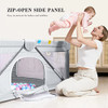 ANGELBLISS Baby Playpen with Visible Mesh, Portable, 50 Balls-59”×71” GL-02 Gray ANGELBLISS Baby Playpen with Visible Mesh, Portable, 50 Balls-59”×71” GL-02 Gray