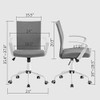 Efomao Desk Chair for Home Office Meeting Space LK-1042 - White