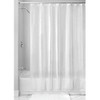 Design Vinyl Shower Liner, PVC-Free Curtain with Magnets, 72" x 72", Frost White New