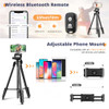 64” PHONE&TABLET IPHONE WIRELESS REMOTE PHONE HOLDER TRIPOD STAND - BLACK 64” PHONE&TABLET IPHONE WIRELESS REMOTE PHONE HOLDER TRIPOD STAND - BLACK