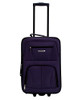 ROCKLAND FASHION EXPANDABLE SOFTSIDE UPRIGHT LUGGAGE 2-PIECE SET F102 - PURPLE