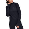 UNDER ARMOUR WOMEN'S BASE 4.0 1/2 ZIP - SIZE: WOMEN M - BLACK New